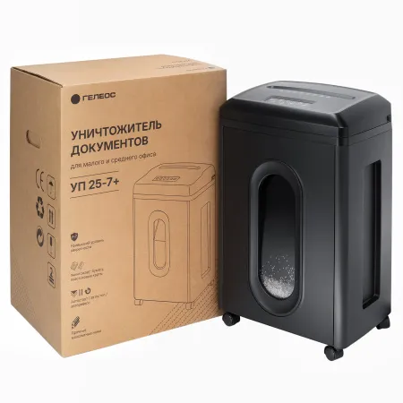 уничтожитель бумаги гелеос уп25-7+