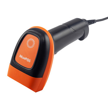 Сканер штрих-кода МойPOS MSC-6677C2D, USB (черно-оранжевый)