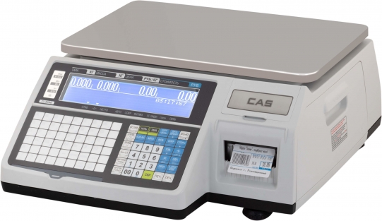 Весы с печатью этикетки CAS CL-3000-30B