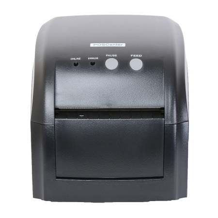 принтер этикеток poscenter pc-80use, термо, 203dpi, usb, ethernet, rs232, черный с отделителем